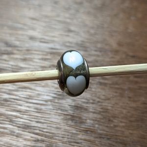 Retired Pandora Murano Glass Heart Bead